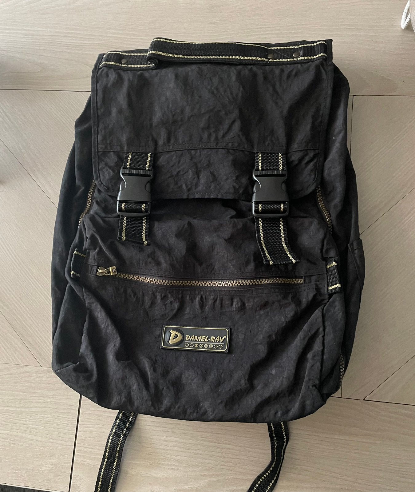 Zwarte Daniel Ray Rugzak - Gebruikt, Gebruikt, 25 tot 40 cm, Ophalen of Verzenden, Overige merken