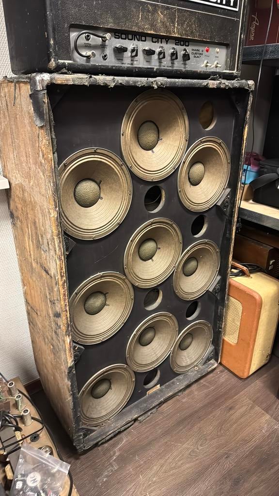 Ampeg V9 speaker cabinet 9x10 inch!! Jaren 70, Muziek en Instrumenten, Versterkers | Bas en Gitaar, Ophalen of Verzenden, Gebruikt