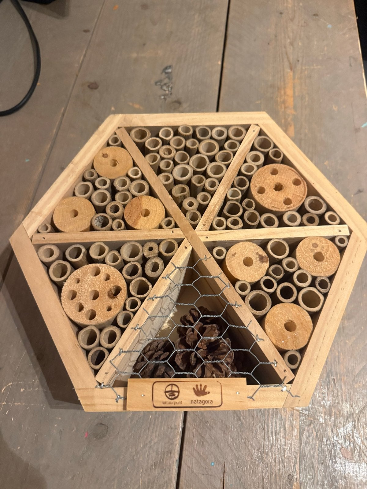 Insectenhotel Zeshoek - Natuurpunt Natagora, Ophalen of Verzenden, Nieuw