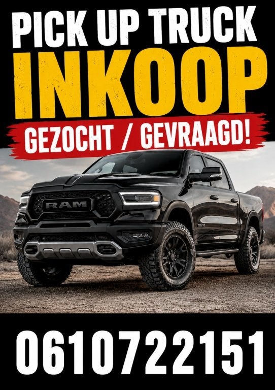 Dodge Ram Gezocht / Gevraagd Inkoop. (bj 2015), Automaat, Euro 5, Gebruikt, 8 cilinders