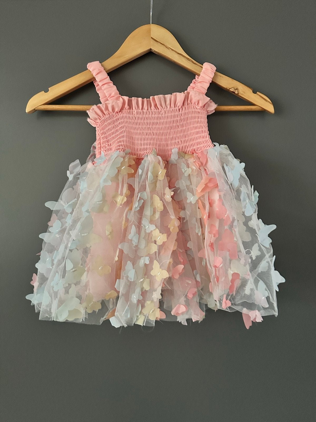 Feestjurk vlinders maat 80/86 zo goed als nieuw, Kinderen en Baby's, Ophalen of Verzenden, Zo goed als nieuw, Meisje, Jurkje of Rokje