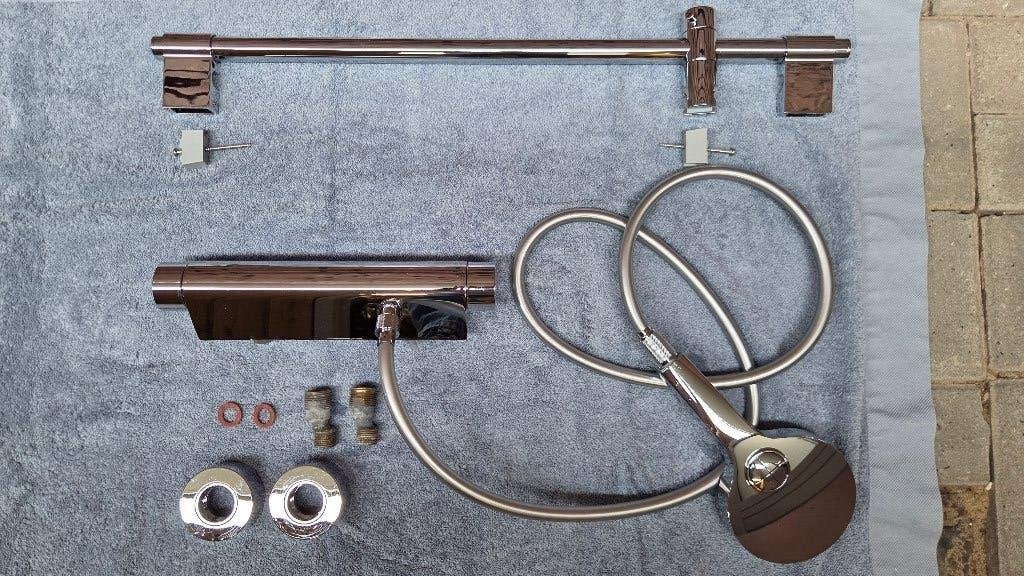 Grohe Grohtherm 2000 Cosmopolitan doucheset + 60cm glijstang, Ophalen, Nieuw, Chroom, Douche
