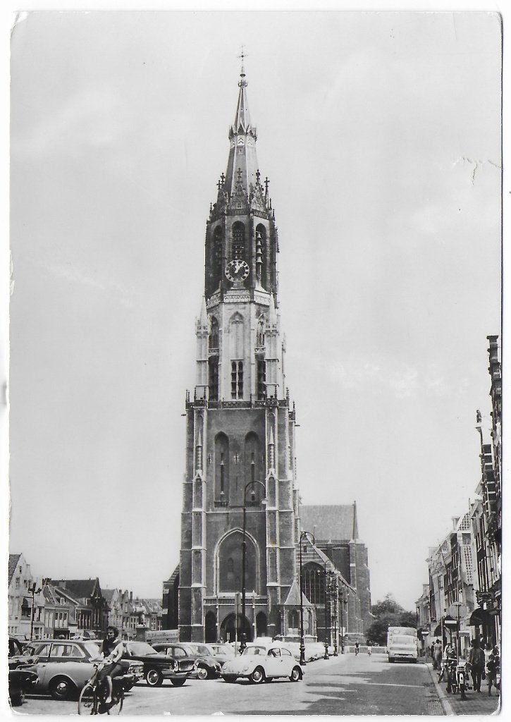 Delft Nieuwe Kerk Gelopen Ansichtkaart ( B4614), Ophalen of Verzenden, 1980 tot heden, Gelopen, Zuid-Holland