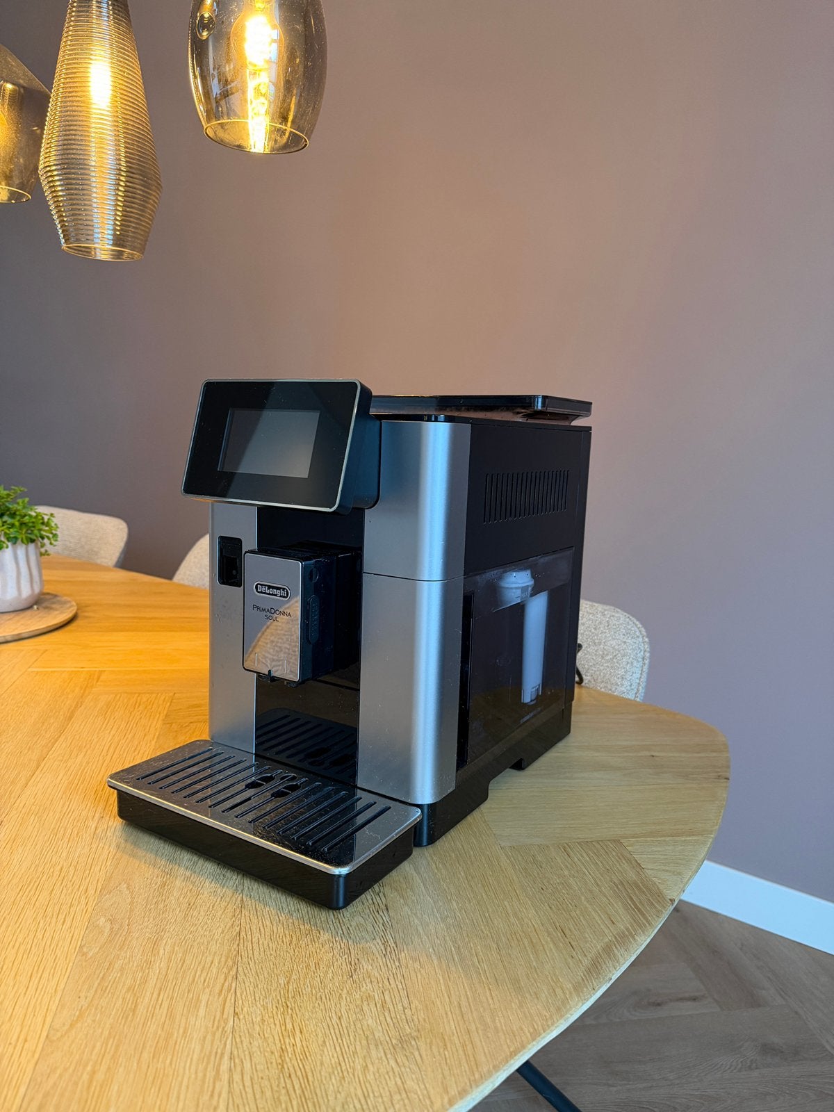 Delonghi Prima Donna Soul - Zo goed als nieuw, Witgoed en Apparatuur, Koffiezetapparaten, Gemalen koffie, Afneembaar waterreservoir