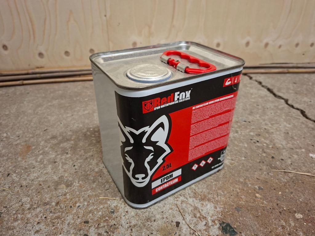 RedFox EPDM Contactlijm 2.5L - Dakbedekking Lijm, Doe-het-zelf en Verbouw, Verzenden, Nieuw
