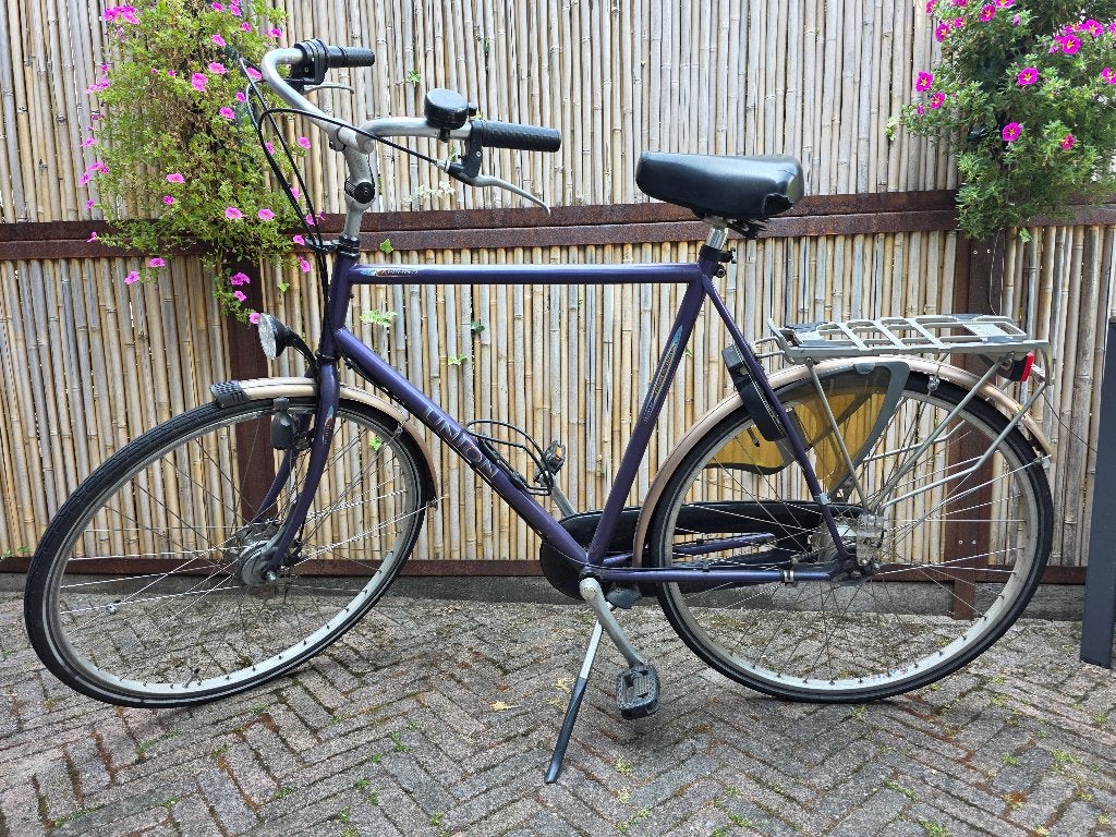Union herenfiets, Gebruikt, Versnellingen, 57 tot 61 cm, Trommelrem