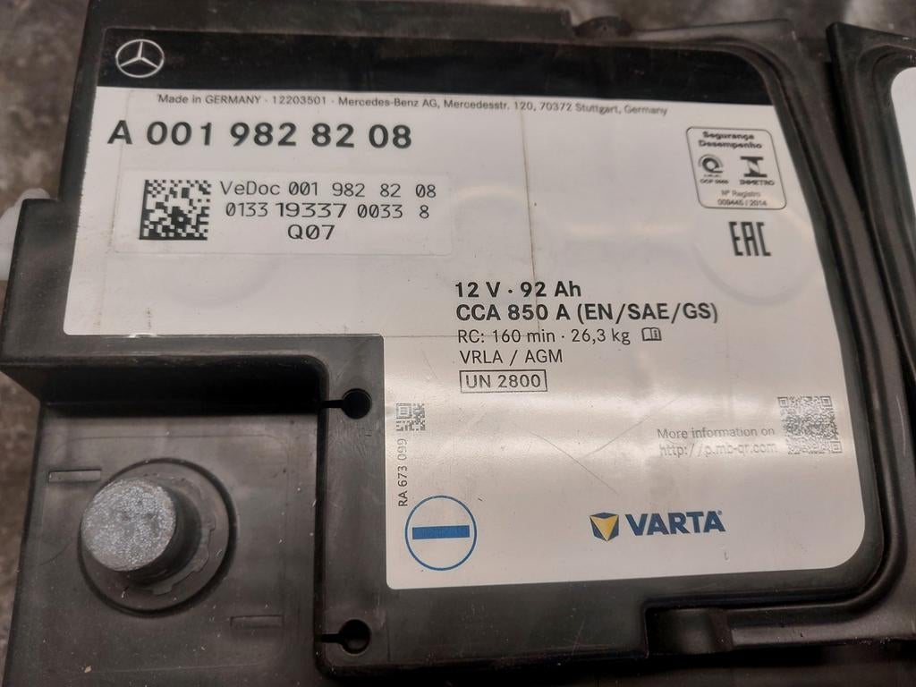 Varta accu voor Mercedes Vito, Ophalen