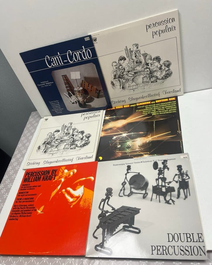 24. Diverse Percussie LP's - Klassiek, Folk, Pop, LP, Gebruikt, Overige genres, Ophalen of Verzenden