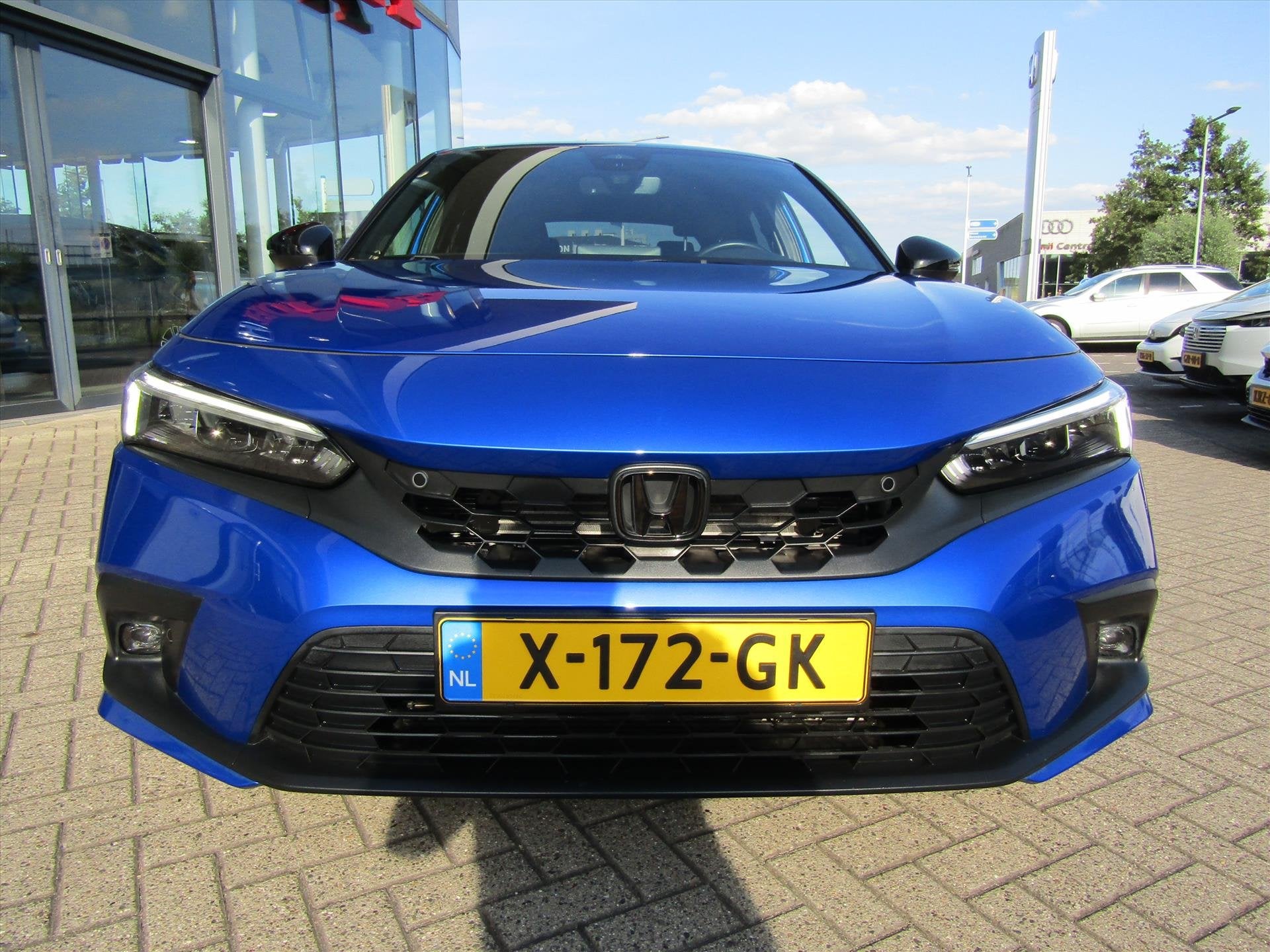 Honda Civic 2.0 HYBRID 184PK eCVT Sport, DUCKTAIL SPOILER,TR, Auto's, Honda, Automaat, Dealer onderhouden, Stof, Gebruikt