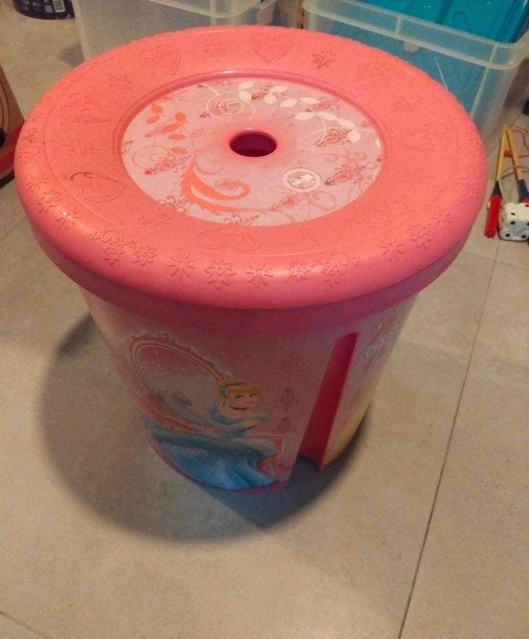 Disney Prinsessen speelgoed ton opbergbak opberg doos kist, Ophalen of Verzenden, 50 tot 100 cm, Minder dan 50 cm