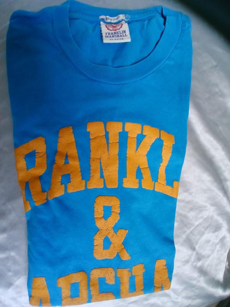 Franklin Marshall T-shirt XL, Kleding | Heren, Ophalen of Verzenden, Zo goed als nieuw, Maat 56/58 (XL), Blauw