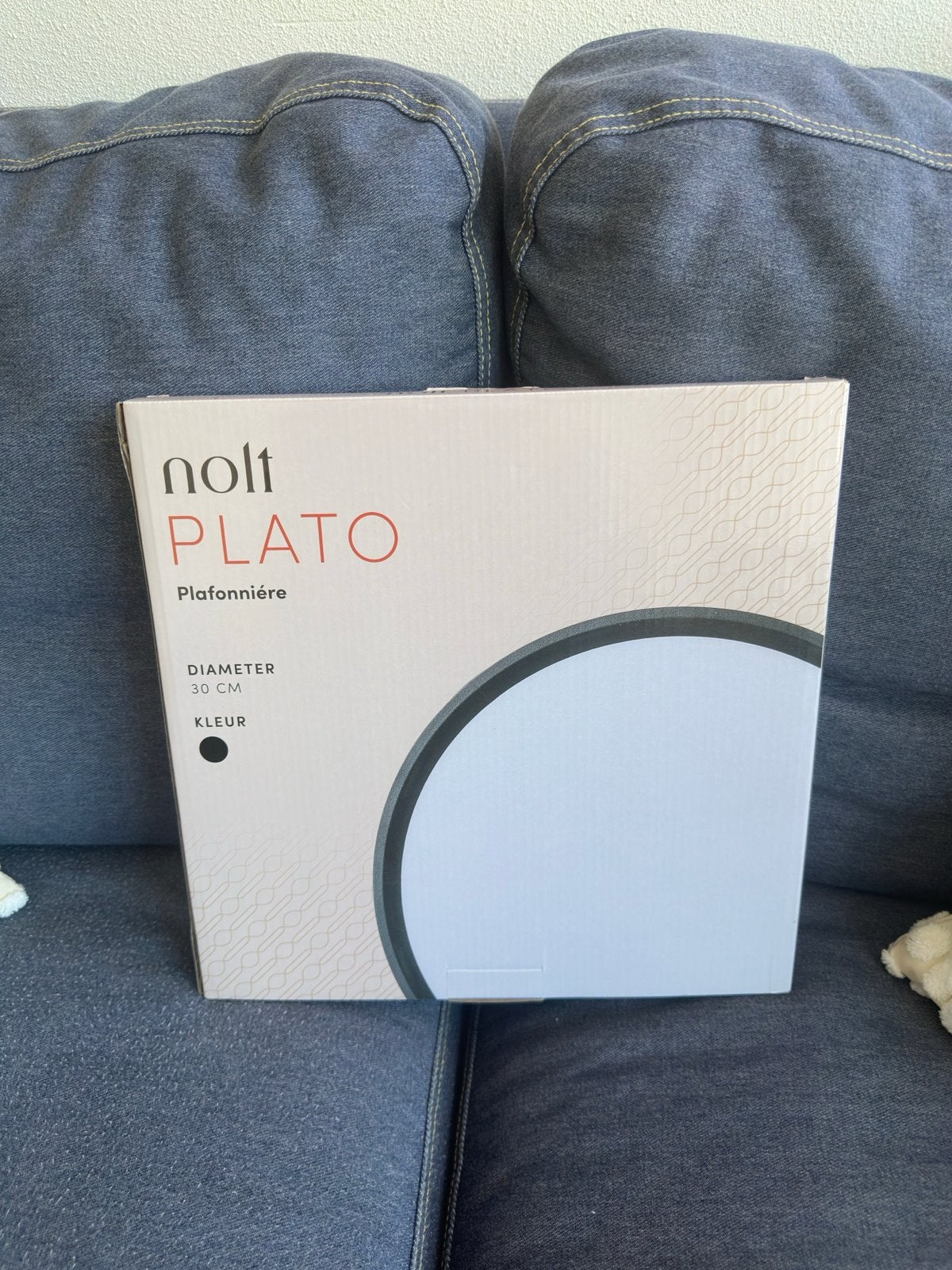 Nolt Plato Plafonnière - 30 cm diameter, Ophalen, Nieuw, Wit, Plafondlamp