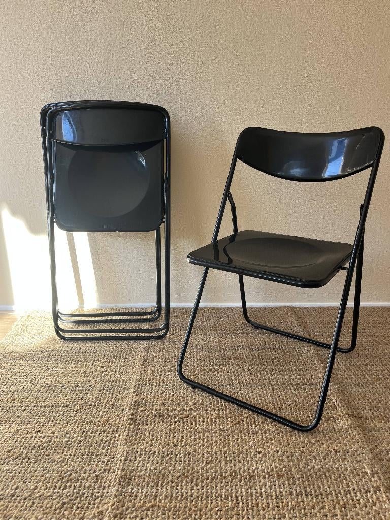 Ikea Ted Klapstoel - Zwart - Gammelgaard Vintage Retro Stoel, Huis en Inrichting, Stoelen, Ophalen of Verzenden, Gebruikt, Zwart
