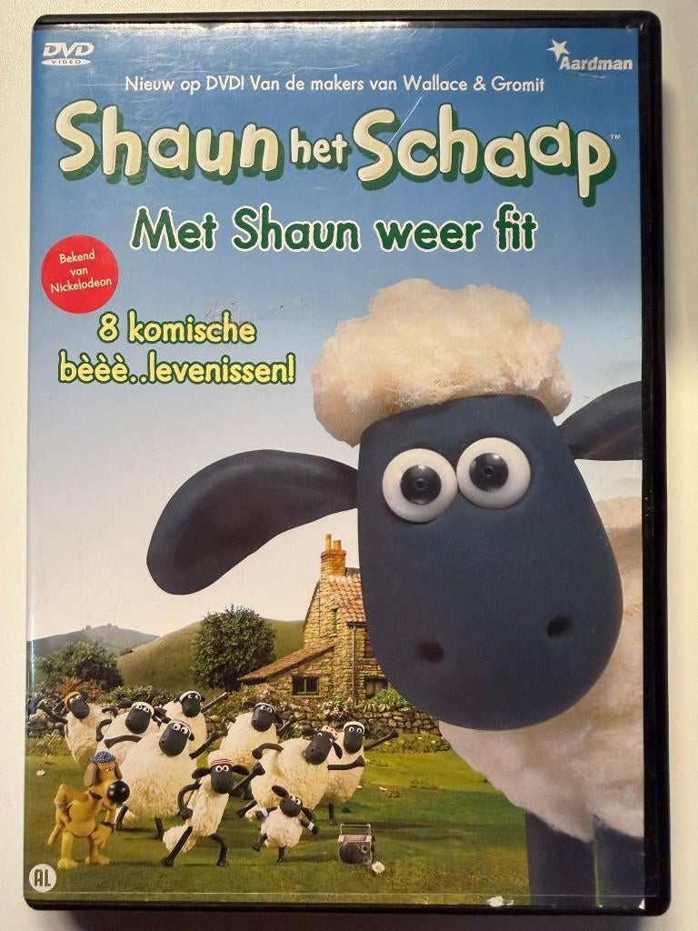 Shaun Het Schaap - Met Shaun Weer Fit DVD/ ACTIE 5=4, Cd's en Dvd's, Alle leeftijden, Ophalen of Verzenden, Zo goed als nieuw