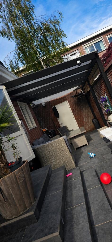 Veranda houten overkapping, Tuin en Terras, Ophalen, Gebruikt, Veranda