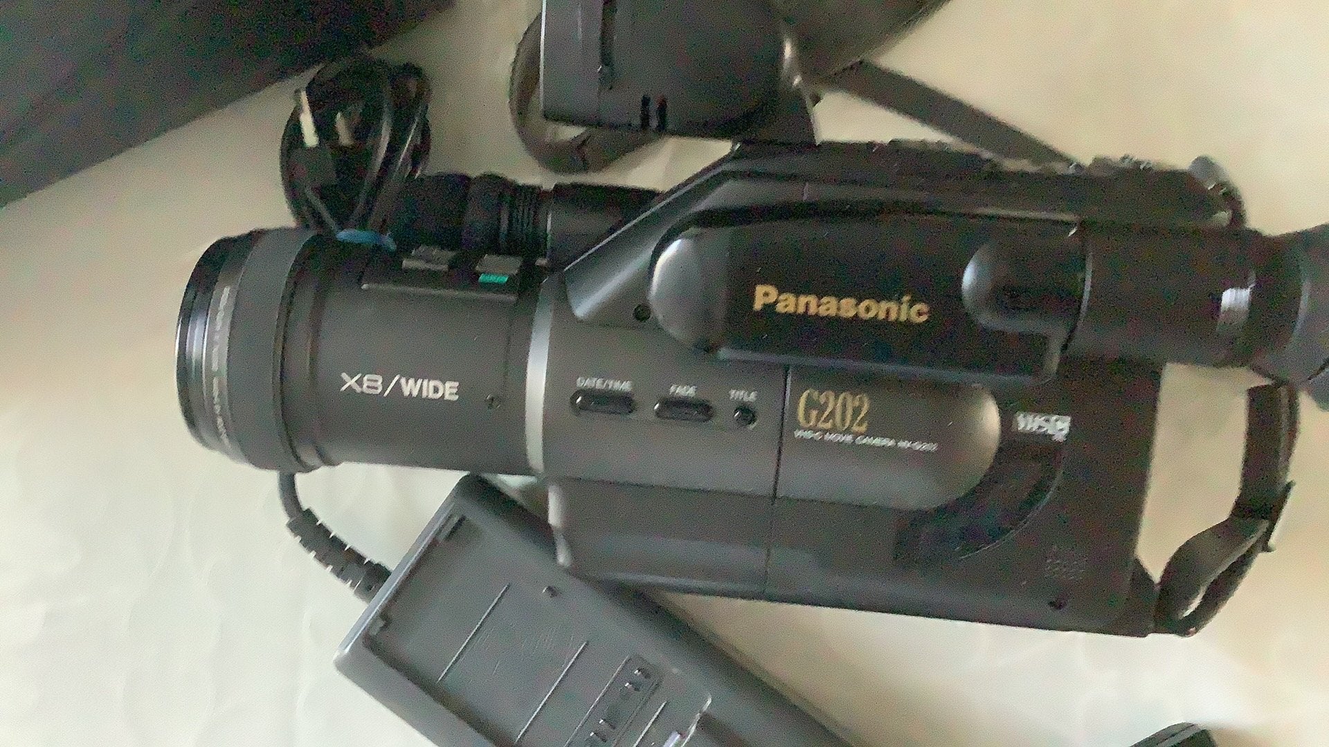Video camera panasonic G202 X8/WIDE VHS -C MOVIE caméra ., Ophalen of Verzenden, VHS-C of SVHS-C, Camera