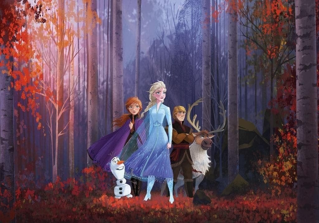 Disney Frozen Vlies Behang - 400x280 cm - Gratis Verzending, Verzenden, 10 tot 25 m²