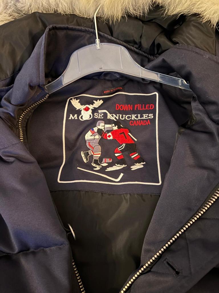 Mooie originele Moose Knuckles winterjas, Ophalen of Verzenden, Zo goed als nieuw, Maat 48/50 (M), Zwart