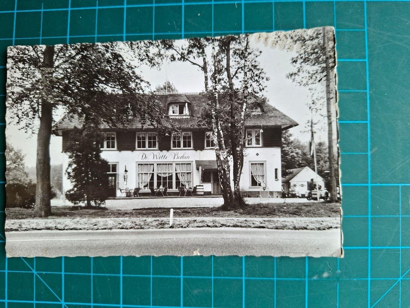 ansichtkaart, Nieuw Milligen Hotel Café Rest De Witte Berken, Ophalen of Verzenden, 1960 tot 1980, Gelopen, Gelderland
