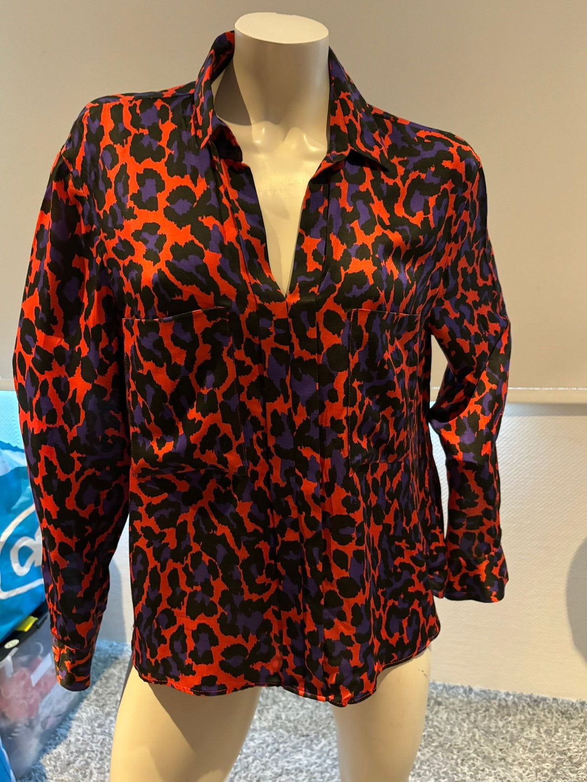 Louis mia blouse met vlekjes print maat 40, Ophalen of Verzenden, Zo goed als nieuw, Maat 38/40 (M), Rood