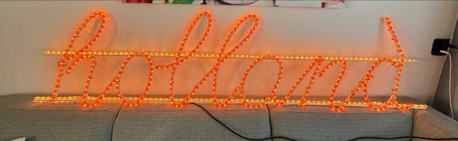 WK Holland LED Lichtreclame - Oranje Neon Decoratie, Ophalen, Zo goed als nieuw