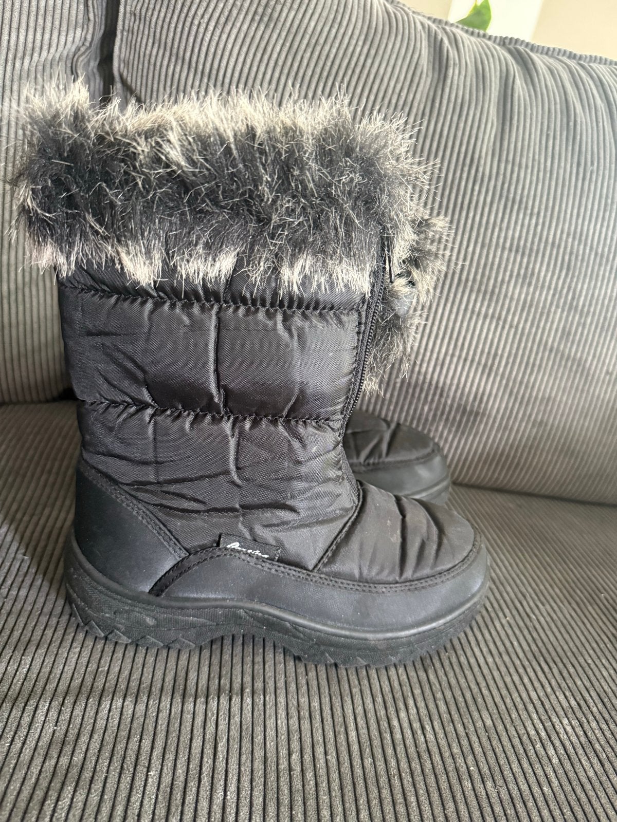 Zwarte Cortina Snowboots Maat 36 met Bontrand, Ophalen of Verzenden, Gedragen, Zwart, Snowboots