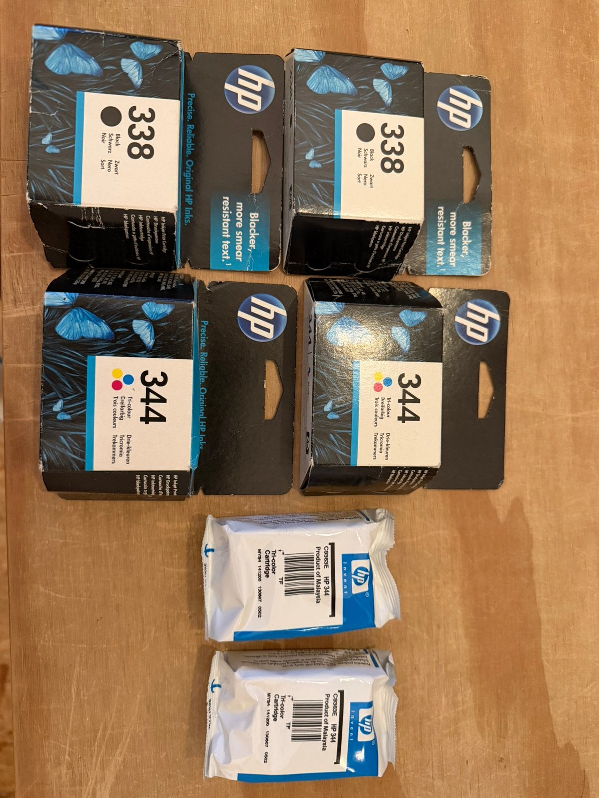 HP inkt cartridge 338 Black 344 tri-color, Computers en Software, Printerbenodigdheden, Ophalen of Verzenden, Nieuw, Cartridge