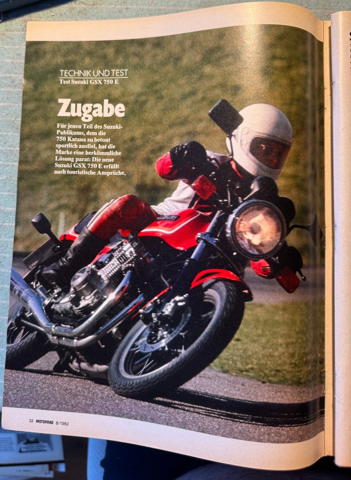 Test 1982 Suzuki GSX 750 E, Verzenden, Zo goed als nieuw, Motoren