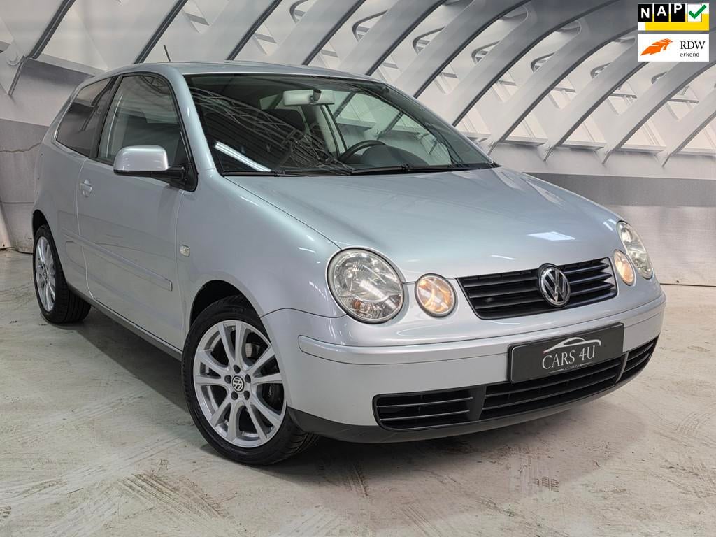 Volkswagen Polo 1.4-16V Athene automaat dealer onderhouden, Auto's, Volkswagen, Stof, Origineel Nederlands, Bedrijf, Grijs