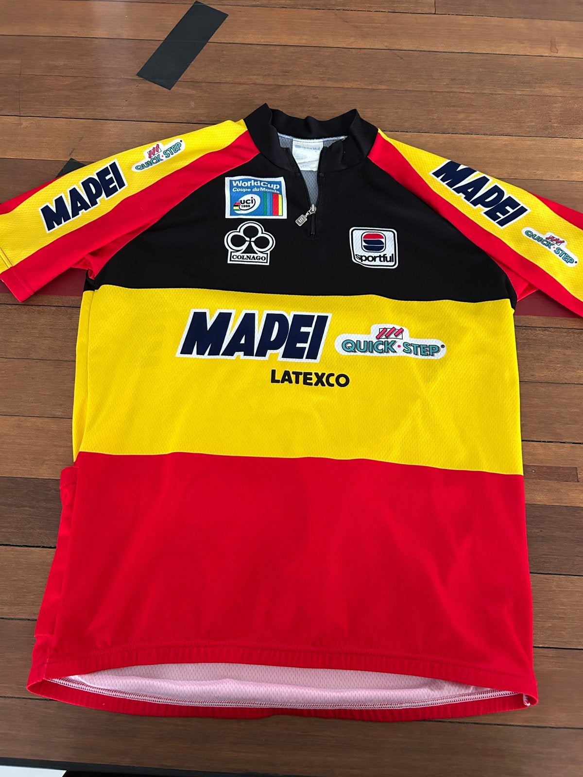 Mapei Quick-Step Latexco wielershirt, Ophalen of Verzenden, Zo goed als nieuw