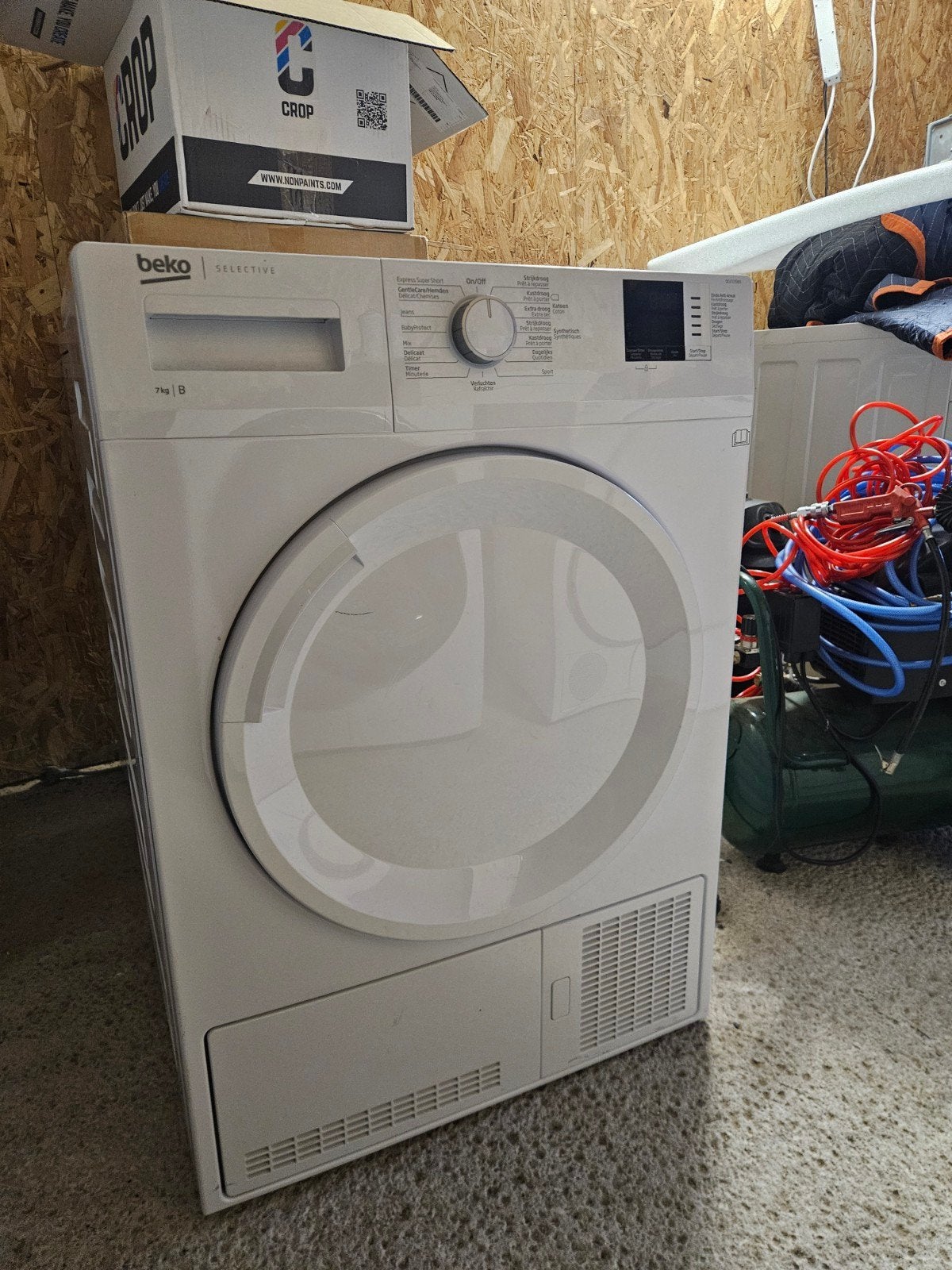 Beko Selective DCU7230SBX Warmtepompdroger 7kg, 6 tot 8 kg, Gebruikt, Minder dan 85 cm, Ophalen of Verzenden