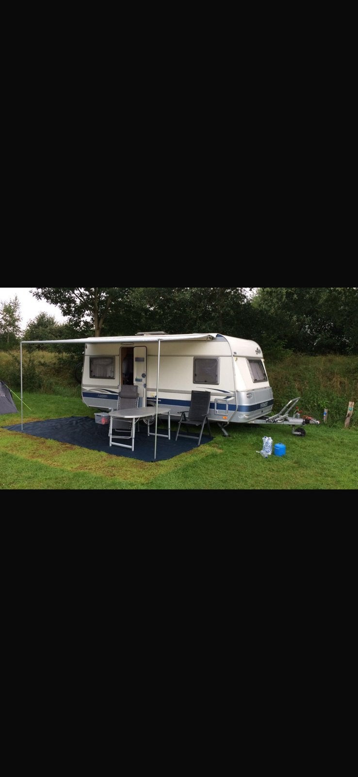Fendt Saphir 470 TFB | Mover | Luifel | Nieuwe banden, Caravans en Kamperen, Caravans, Schokbreker, Rondzit, Frans bed, Particulier