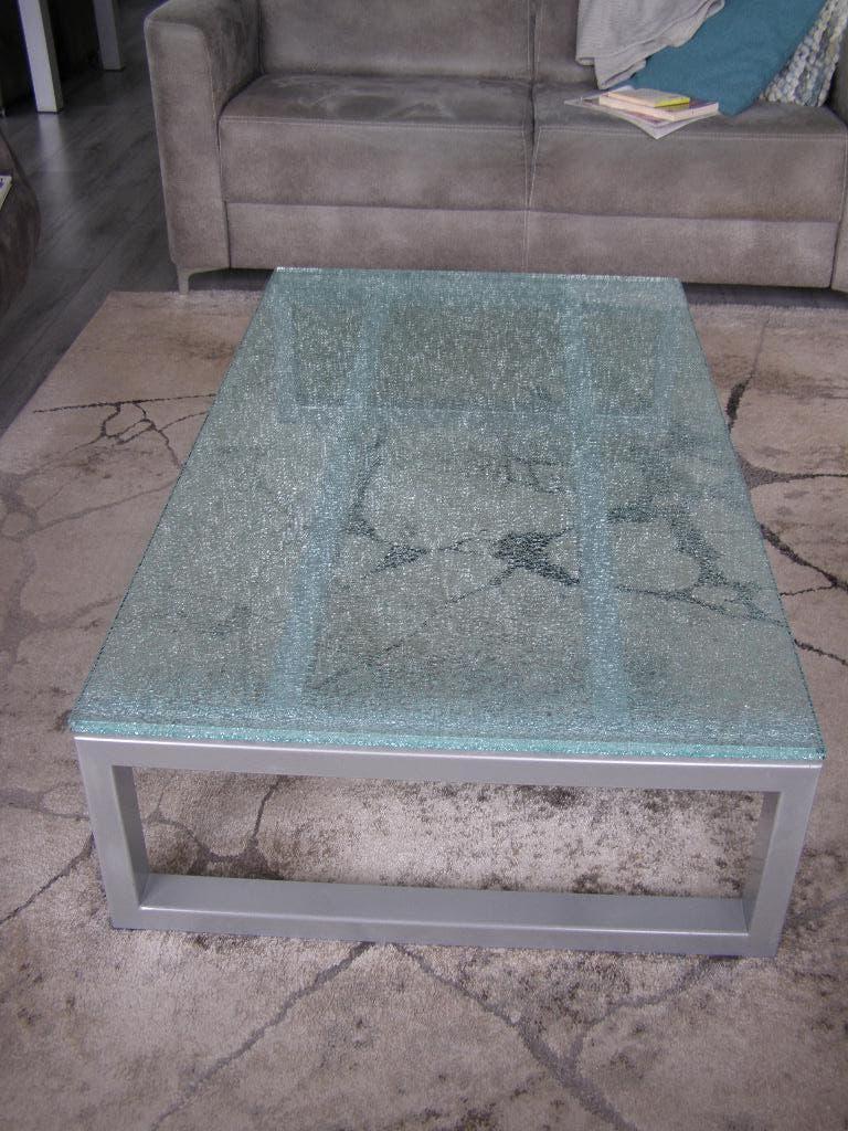 Salontafel, Ophalen, Gebruikt, 50 tot 100 cm, Glas