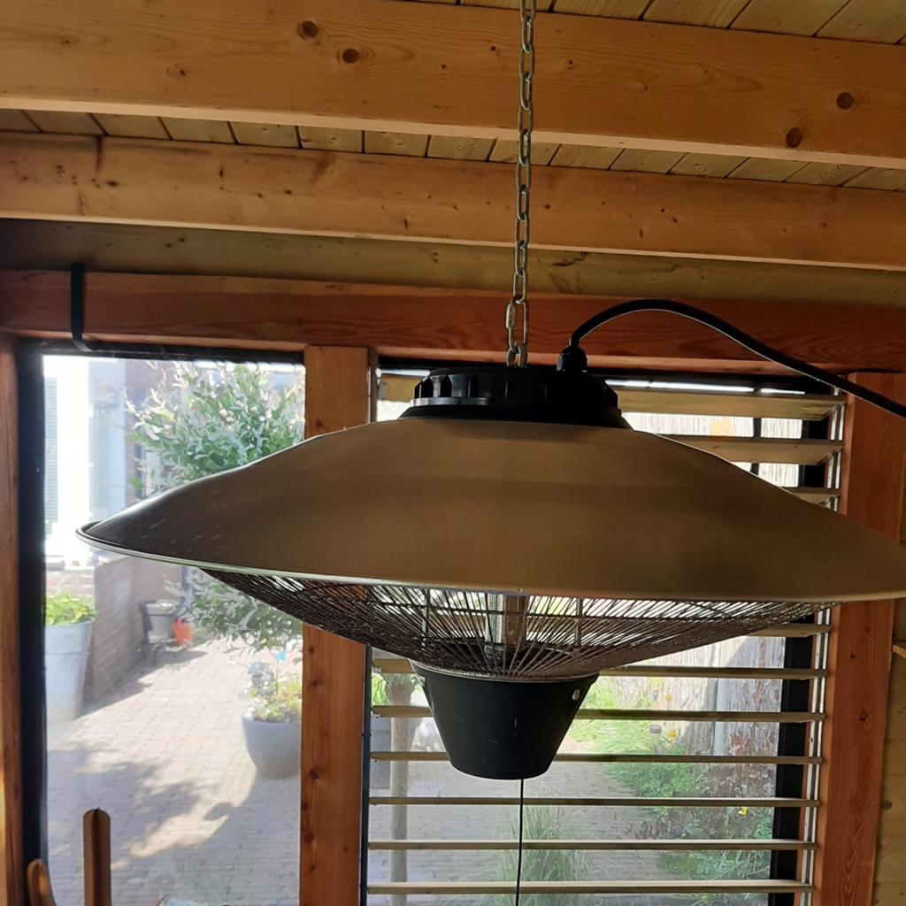 Elektrische terrasverwarmer voor plafond of parasol, Ophalen, Gebruikt, Elektrisch, Plafond