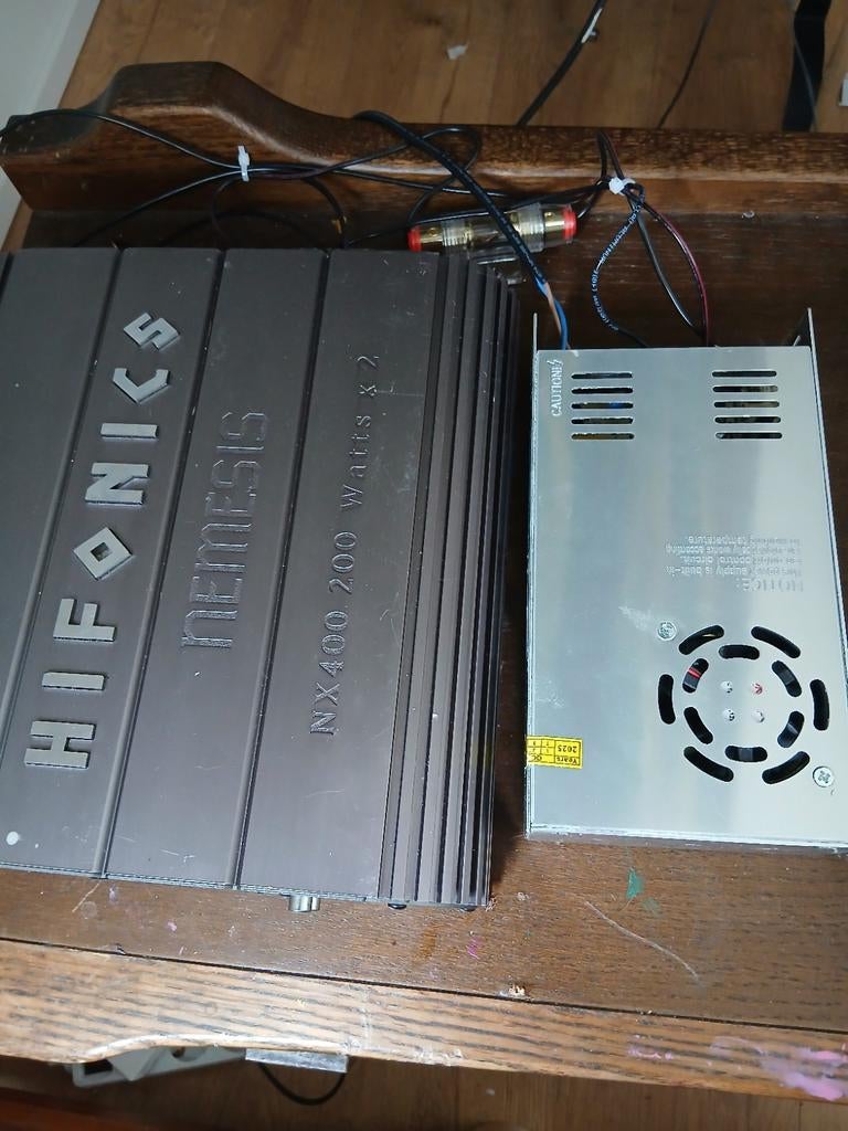 Versterker set van 400 watt 2 kanaals, 70 watt of meer, Overige spelers, Ophalen, Overige merken
