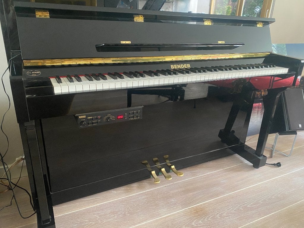 Piano incl Silent systeem, Muziek en Instrumenten, Ophalen, Gebruikt, Zwart, Piano