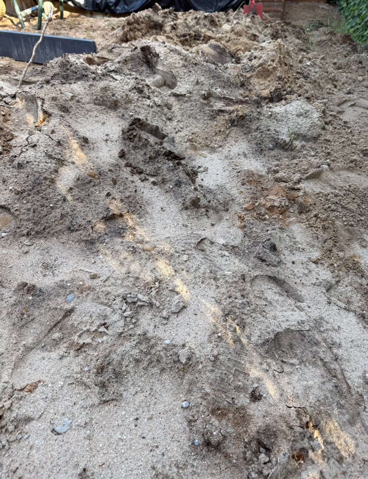 Gratis zand / tuingrond, Ophalen, Gebruikt, Ophoogzand