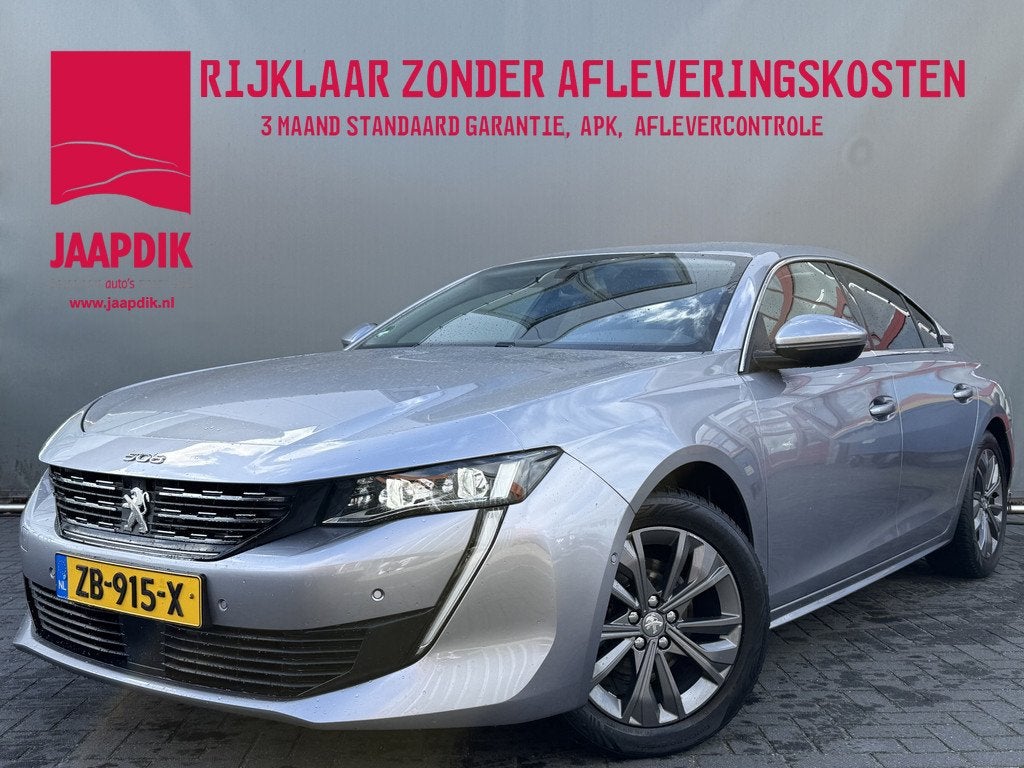 Peugeot 508 BWJ 2019 1.6 PureTech 181 PK Blue Lease Allure A, Auto's, Peugeot, 745 kg, Gebruikt, 4 cilinders, Leder en Stof