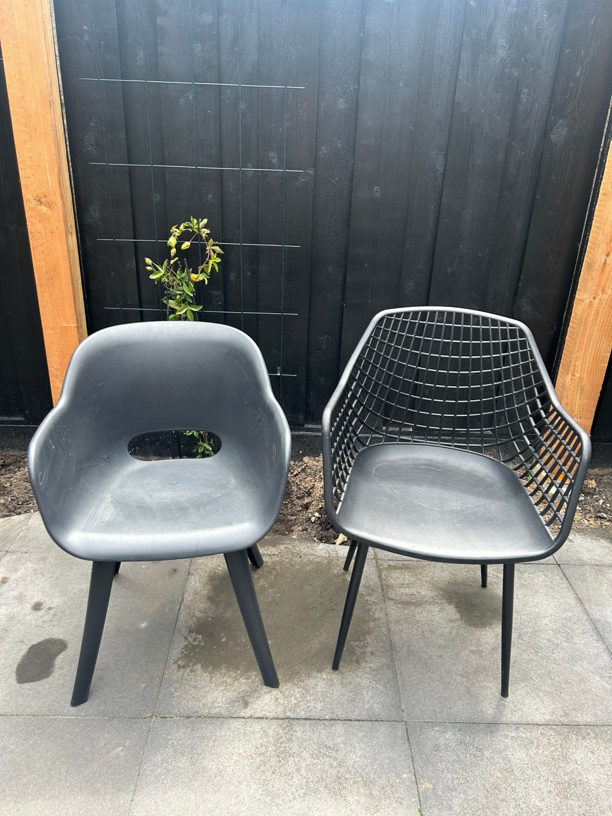 3 tuinstoelen Kwantum, Tuin en Terras, Tuinstoelen, Ophalen, Gebruikt, Kunststof