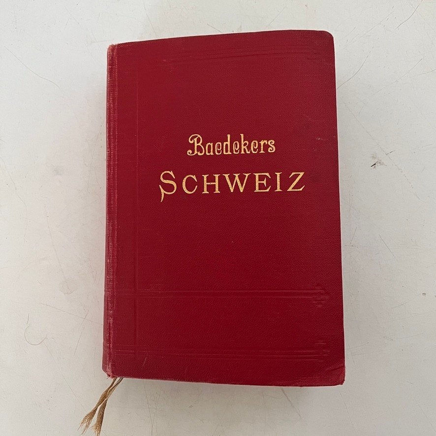 Antieke Baedeker reisgids Zwitserland, Europa, Ophalen of Verzenden, Reisgids of -boek, Gelezen