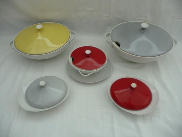 servies RHEINPFALZ - dekschalen, botervloot, sauskom, borden, Antiek en Kunst, Ophalen of Verzenden