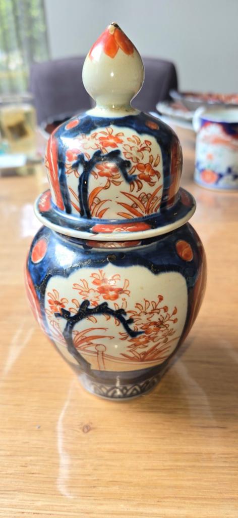 Antieke Japanse Imari gemberpot met deksel, Antiek en Kunst, Ophalen of Verzenden