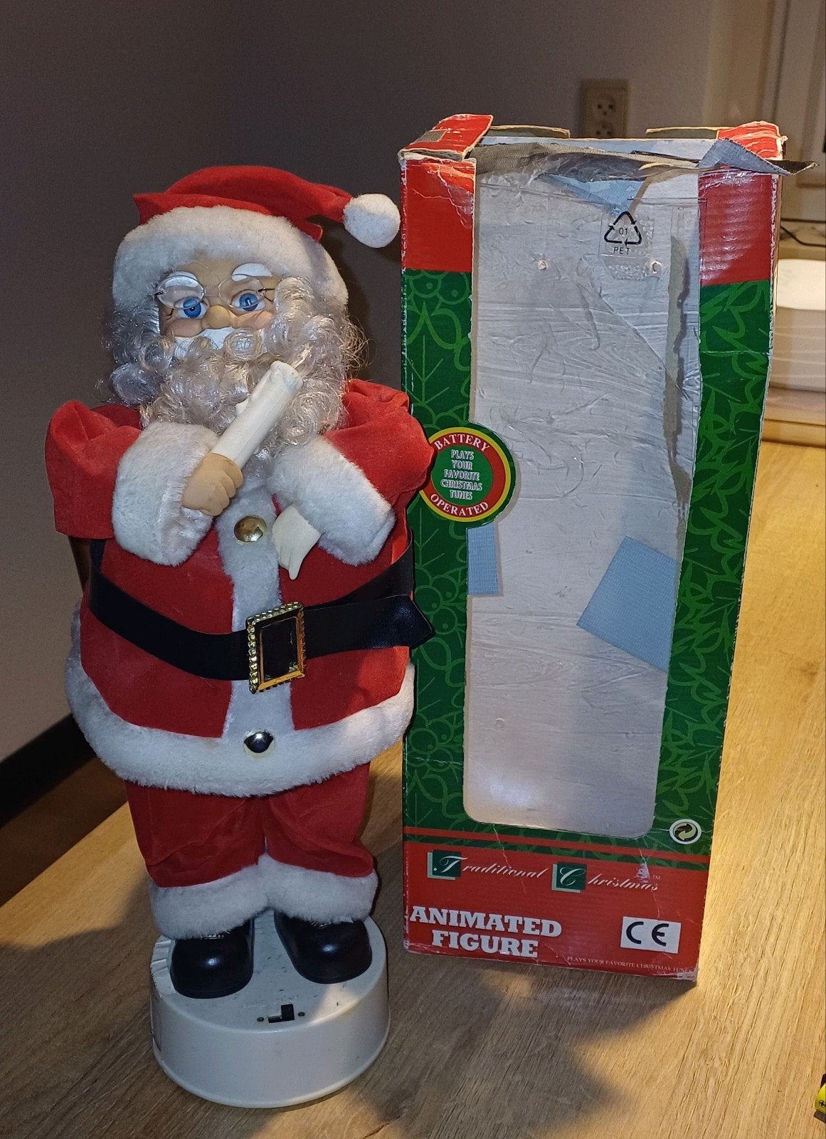 Bewegende kerstman met geluid (Holiday Creations), Ophalen, Gebruikt
