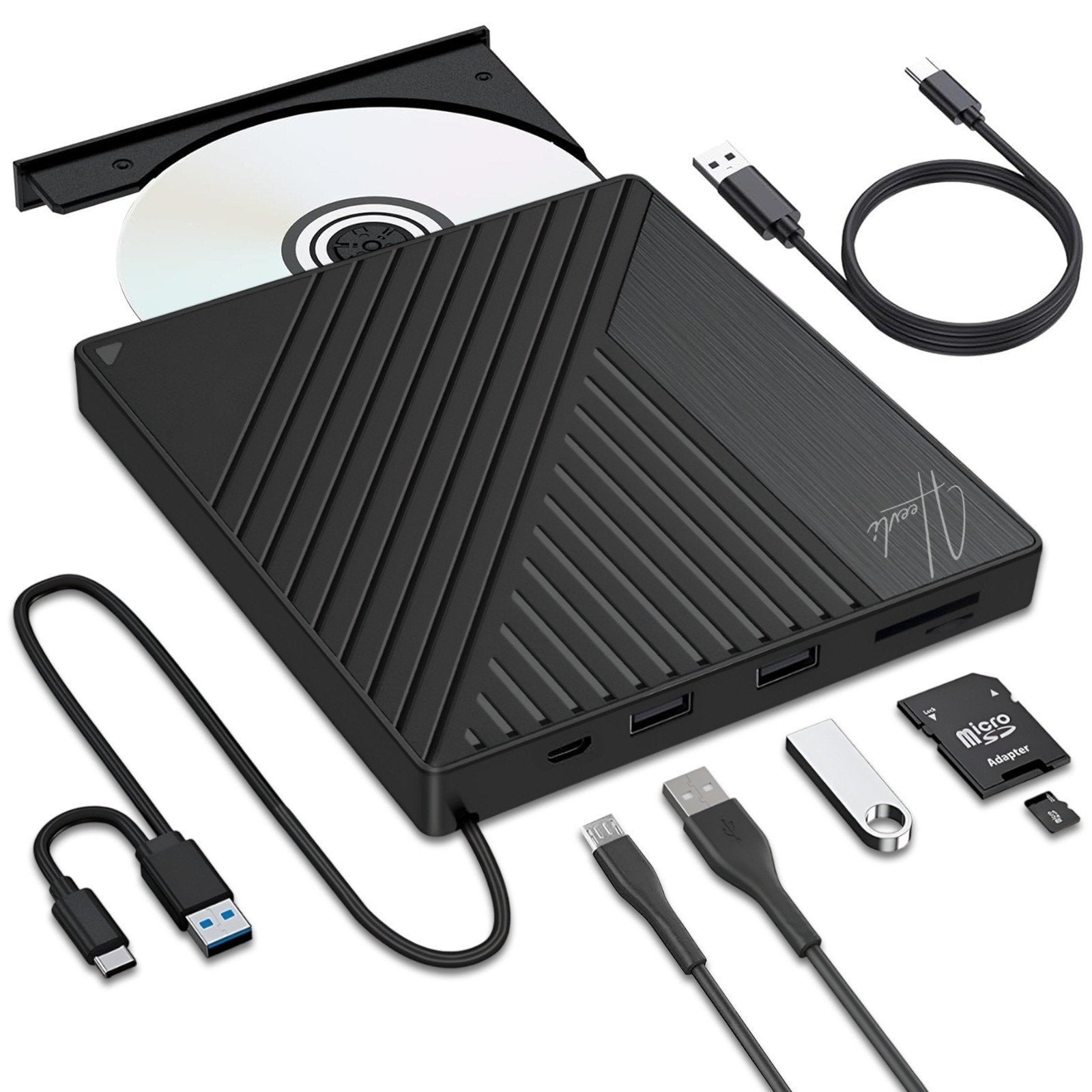 Heevli Externe DVD Speler - USB 3.0 & Type-C, Plug & Play, Computers en Software, Optische drives, Verzenden, Dvd, Nieuw, MacOS