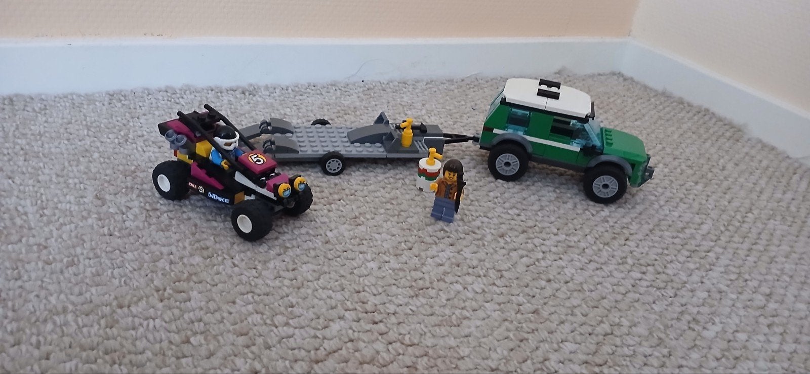 Lego City 60288 Race Buggy Transporter met instructies, Ophalen, Zo goed als nieuw, Overige merken