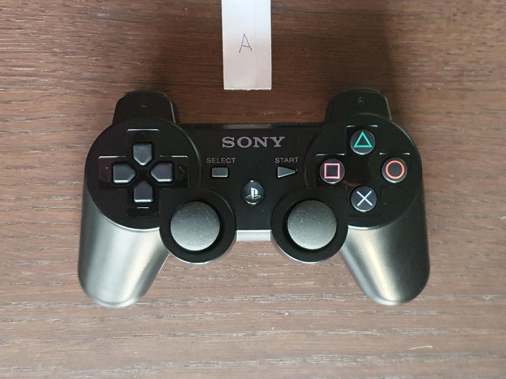 3x Sony DualShock 3 (zwart), Gebruikt, PlayStation 3, Ophalen of Verzenden, Controller