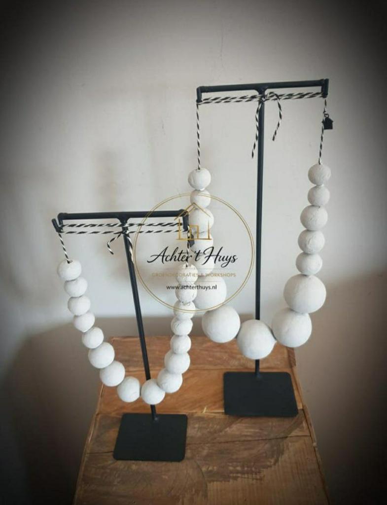 Metalen ketting frame  - sieraden standaard  - houder, Sieraden, Tassen en Uiterlijk, Ophalen of Verzenden, Nieuw, Zwart, Overige materialen