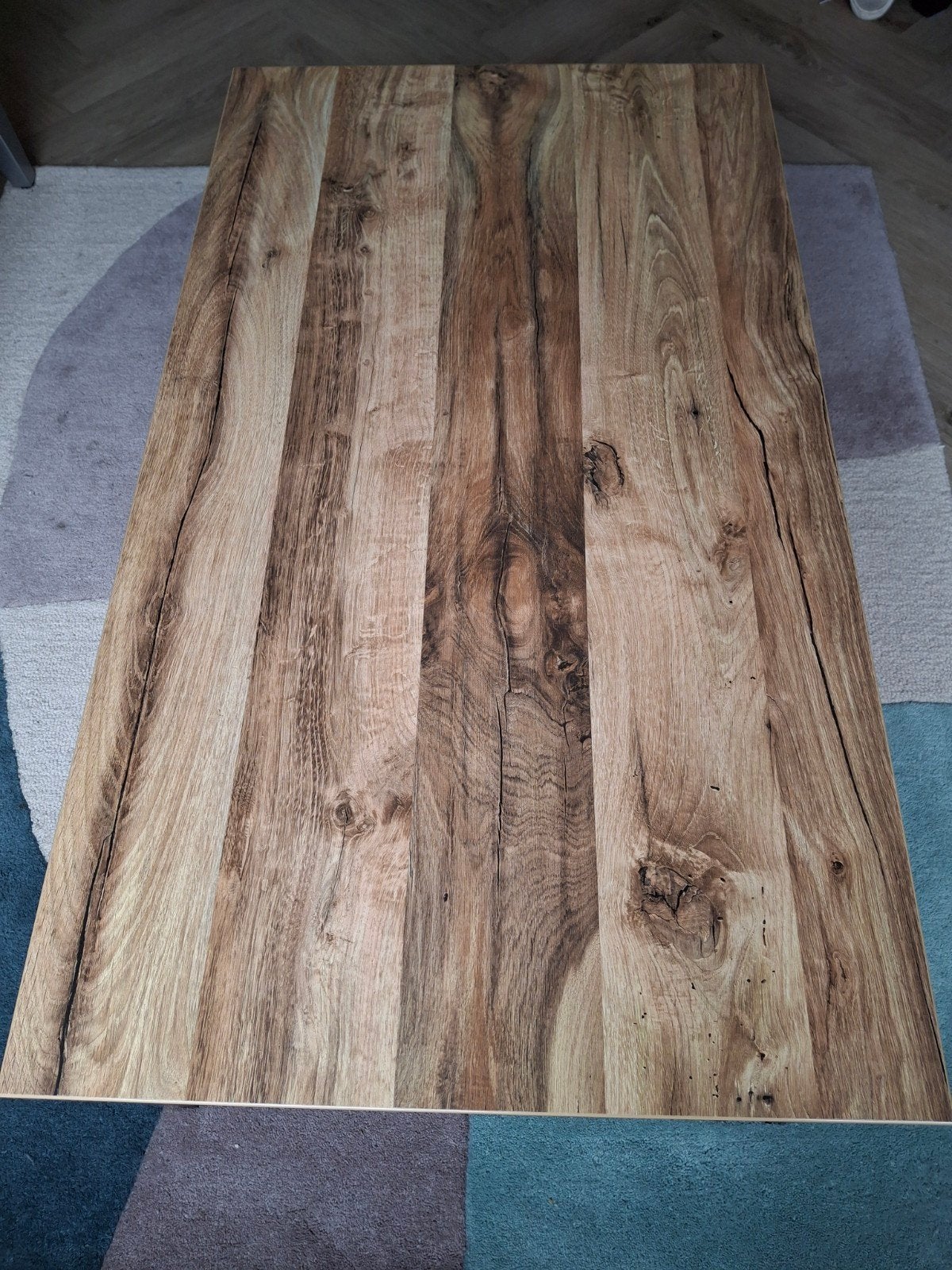 Foto 3 van salontafel, antraciet/eikenkleur, 40x118x67 (hxbxd)
