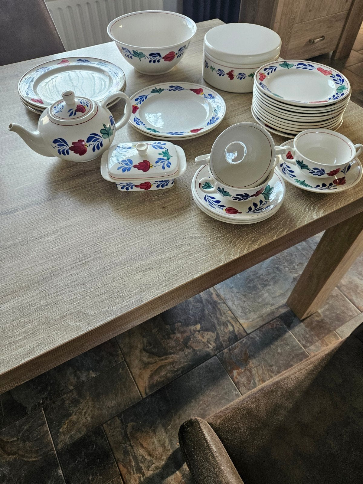 Boerenbond servies, Ophalen