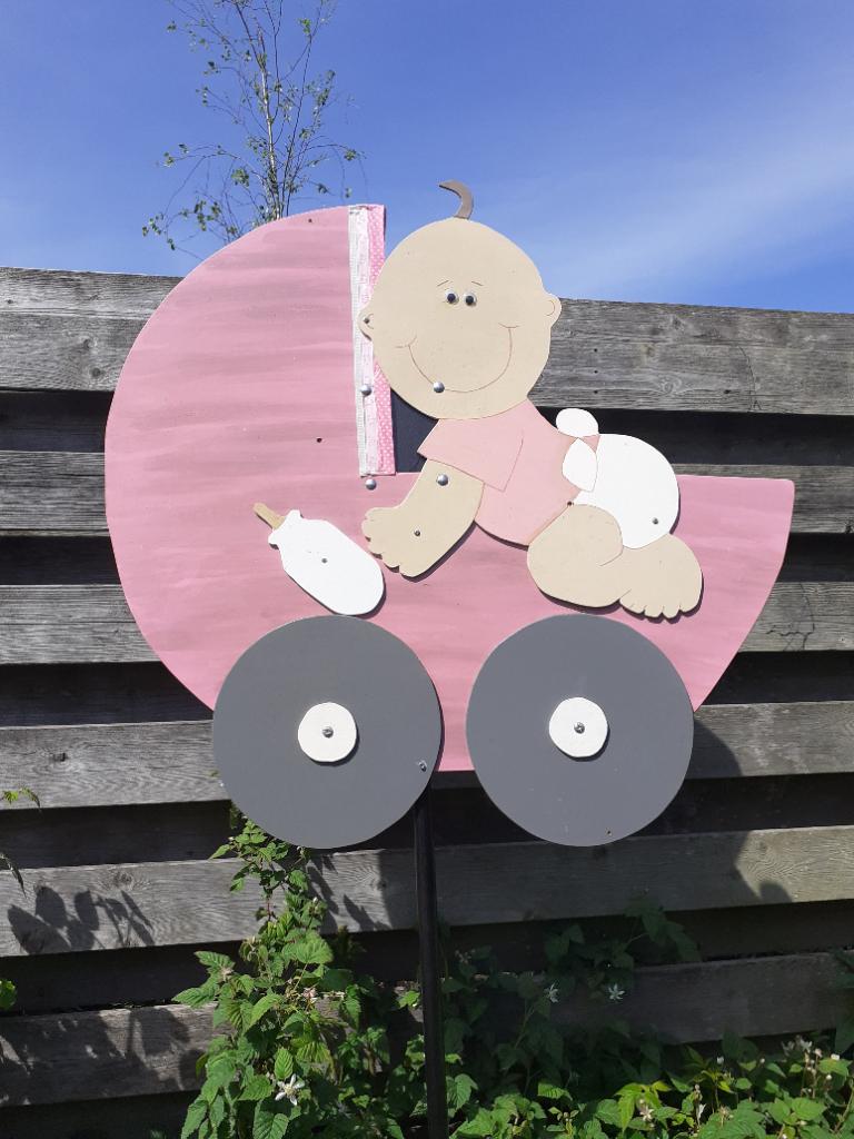 Te koop: Geboortebord kinderwagen, Kinderen en Baby's, Ophalen